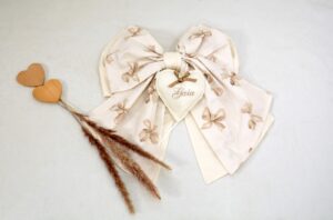 Fiocco Nascita Beige per Bambina