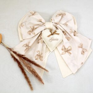 Fiocco Nascita Beige per Bambina